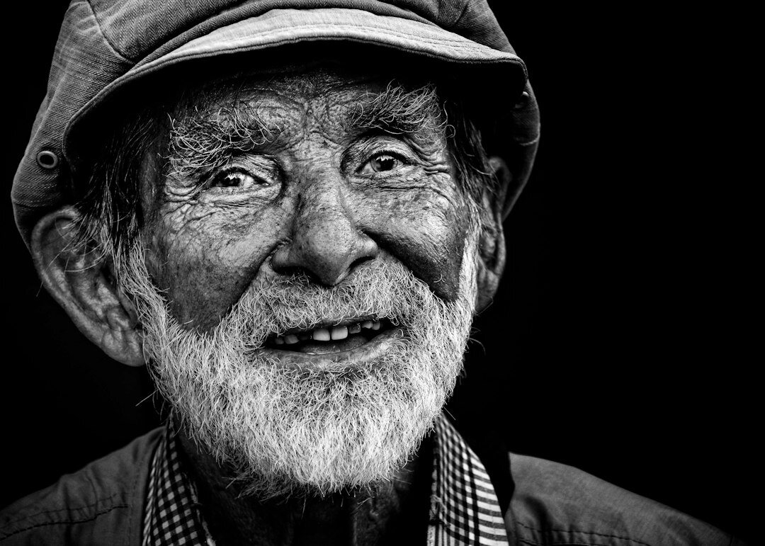 Portrait of an elderly Danish fisherman