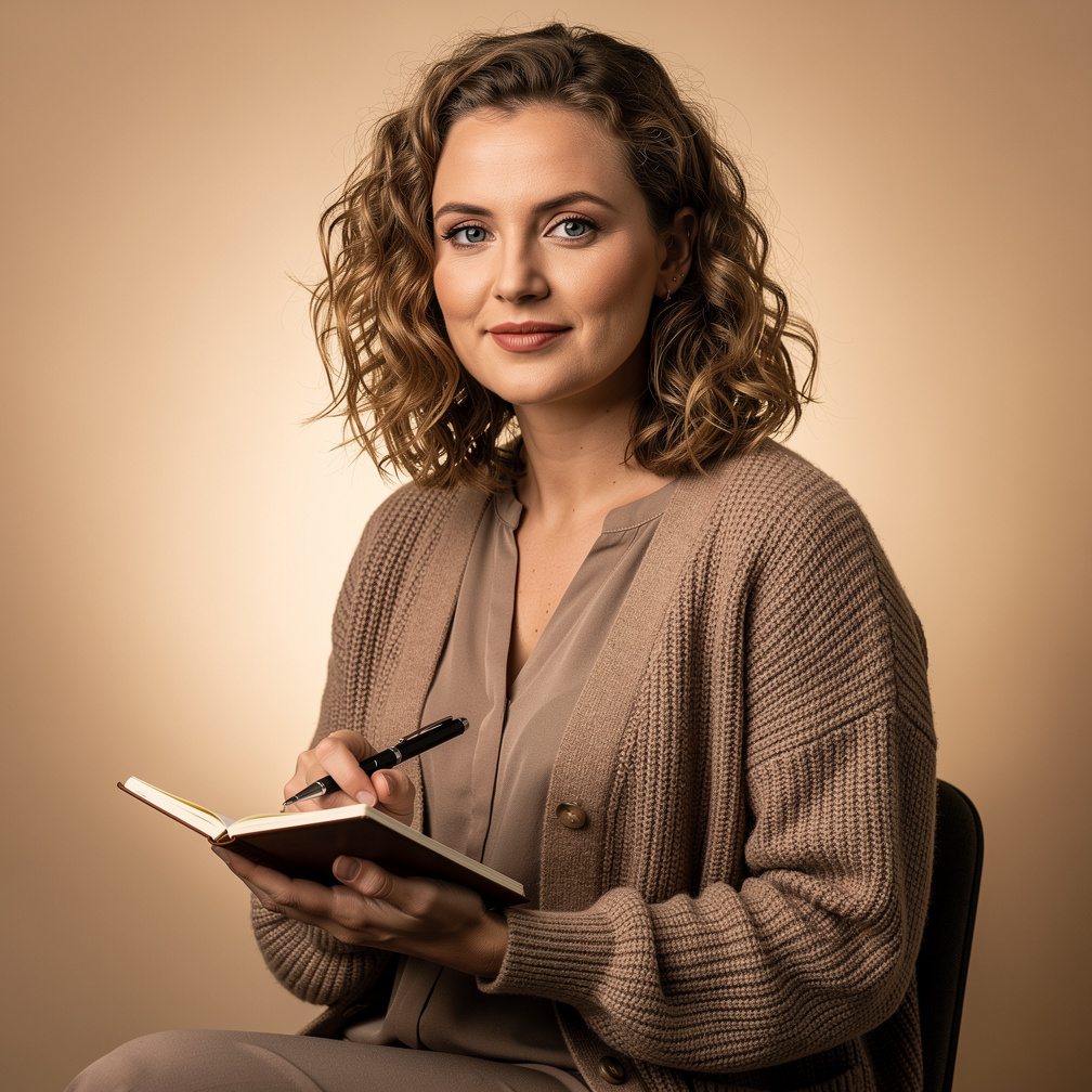 Portrait of a Danish journalist and interviewer